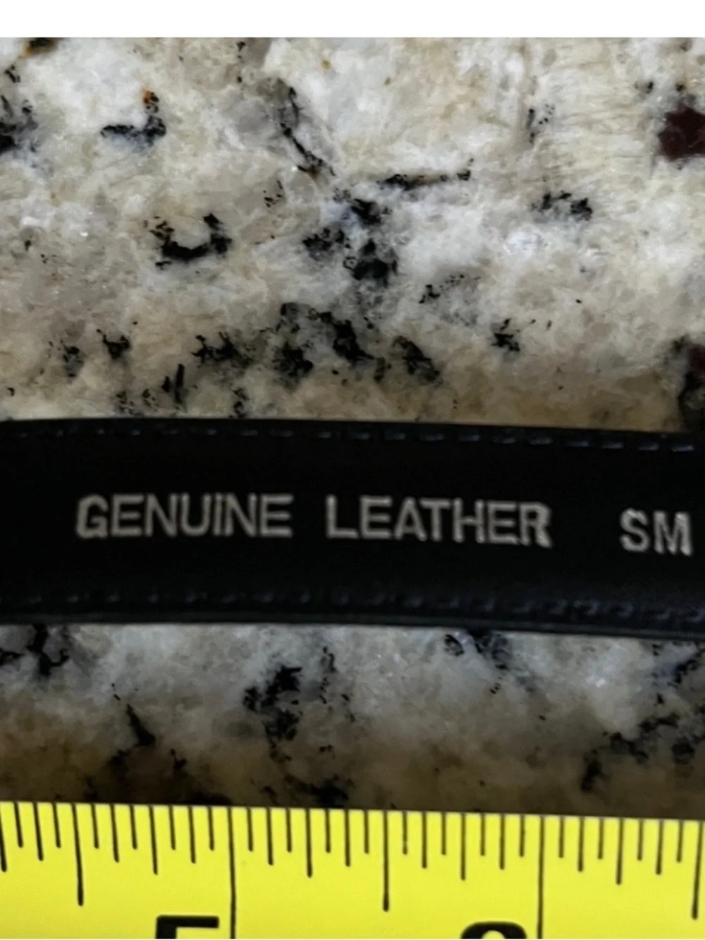 Black And Silver Leather Belt